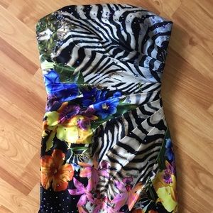 Colorful statement formal dress